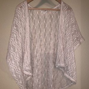 Off white cardigan.